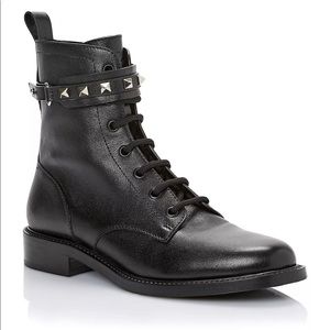 Valentino rockstud combat boots 37.5
